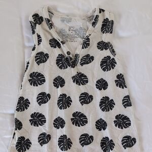 Skye Hi Hawaii Monstera Bamboo Romper Onesie